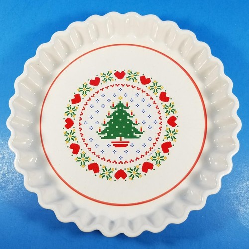 Piatto torta natalizia vintage