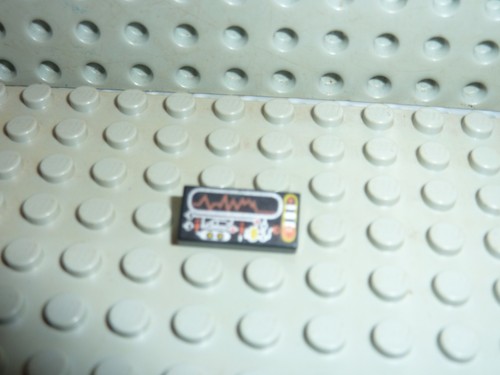 Lego space black tile ref - black,
