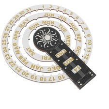  Calendario Blocco Legno