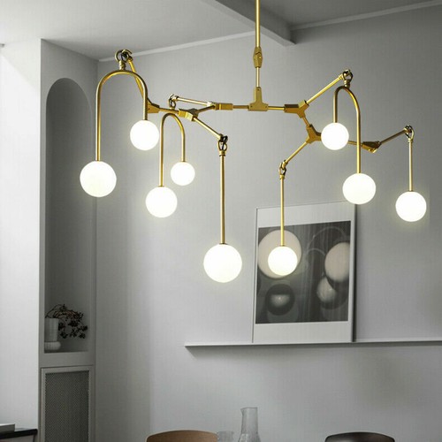 Lampadario led bolla vetro
