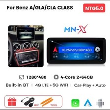 Autoradio Android Mercedes 5.0 Classe A W176 GLA X156 CLA C117 2G+64GB CarPlay.