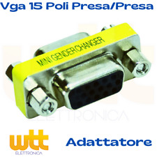 Adattatore VGA 15 Poli HD Femmina / Femmina VGA Presa Presa per Prolunga VGA