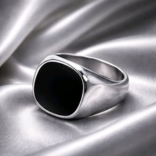 Argento Anello Sigillo, Grosso