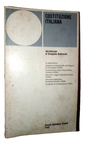 Libro costituzione italiana - libro,