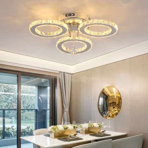 Lampadario cristallo anelli - lampadario,