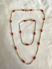 Set collana e bracciale catena