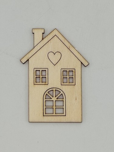 Sagoma legno casetta grande - in,