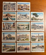 14 figurine vintage cartonate di ROMA - anni 40/50 - perfette !