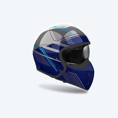 Casco moto jet crossover - crossover, airoh
