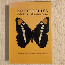 Butterflies of the Rocky Mountain States Ferris, Brown Rare 1981 Entomology HCDJ