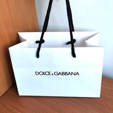 shopping bag D&G busta carta shopper bustina anello bracciale Dolce&Gabbana