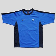 Ronaldo R9 Inter Milan Nike Size XL Youth 90s Y2k Vintage Football shirt Blue