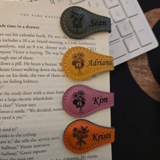 Personalized Leather Bookmark