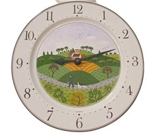 Villeroy & Boch Design Naif  Orologio da Parete Piatto  Porcellana Laplau Ø27cm