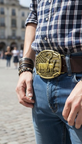 Fibbia cintura uomo - , metallo