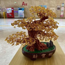 Bonsai curativo albero pietra preziosa cristallo naturale 4,30 libbre decorazione casa