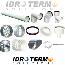 TUBI E RACCORDI IN PPS BIANCO PER CALDAIA A CONDENSAZIONE Ø60 Ø80