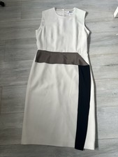 Abito Max Mara classico bianco taglia USA 10 Made in Italy