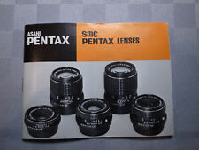 ASAHI PENTAX - smc Pentax Lenses - brochure tecnica vintage anni 80