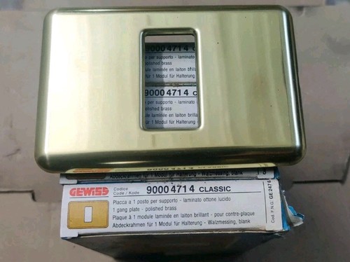 Placca ottone lucido gewiss - lucido,