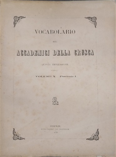 Vocabolario degli - ,