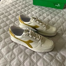 Diadora b.Elite tg. 39 bianche e oro - nuove con scatola