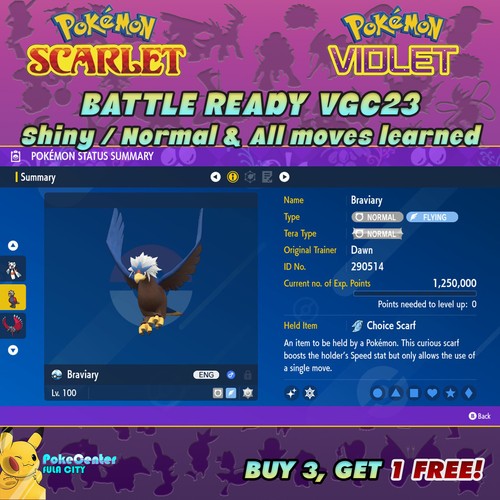 Braviario pokemon viola - braviario, ⚡