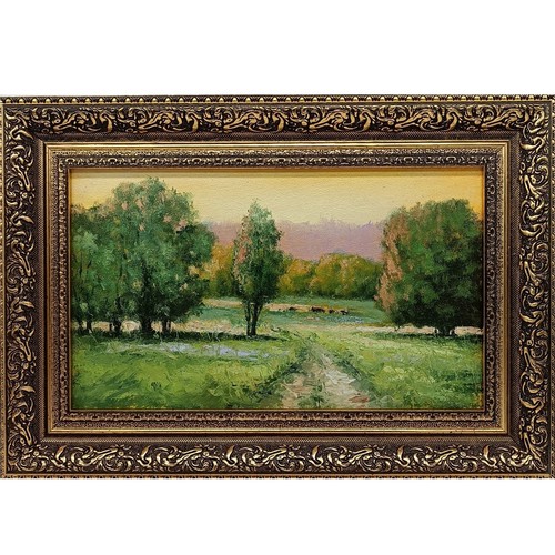 Dipinto olio natura estiva