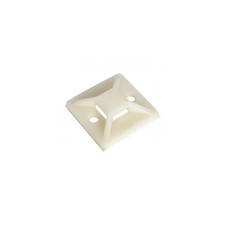 BASETTE ADESIVE NYLON 6.6 30X30 NEUTRE - 100PZ.