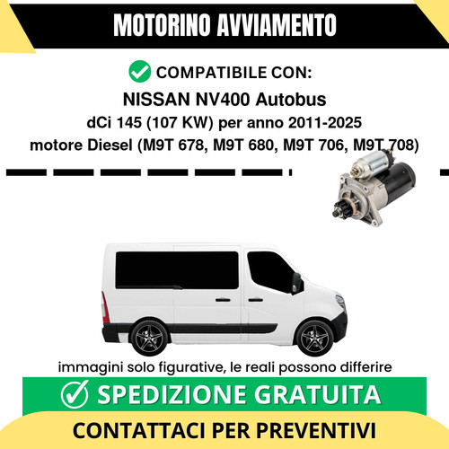 Motorino avviamento nissan - motorino,