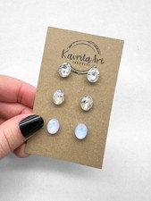 Orecchini a perno in vetro