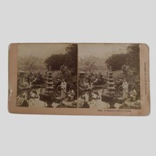 Stereoscopia all’ambumina originale Giardino Giapponese