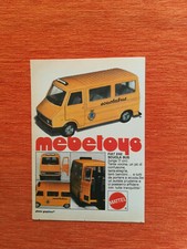 PUBBLICITA' ORIGINALE ADVERTISING MODELLINO FIAT 242 SCUOLA "MEBETOYS" del 1978