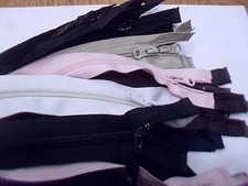 CERNIERA CHIUSURA LAMPO DIVISIBILE NYLON SPIRALE VARIE MISURE 1 CURSORE CATENA 6