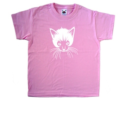Shirt bambino rosa gatto - bambino,