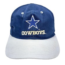 Vintage Dallas Cowboys Hat Cap Snapback Blue Twill Spell Out Y2K  Blockhead *