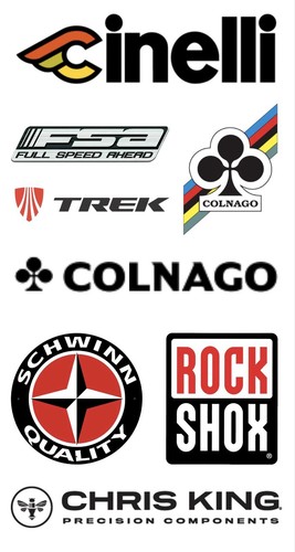 Adesivi marca ciclismo foglio - ciclismo,