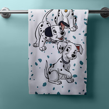 Disney 101 Dalmata Fortunato Telo Mare Asciugamano Doccia da Bagno 70 X 140 CM