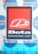 ADESIVO VINTAGE AUTOCOLLANT STICKER ORIGINALE MOTO TUNING BETA MOTOR RACING