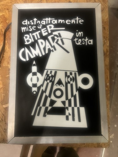 Insegna luminosa campari - insegna,