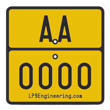 Replica Targa in Gomma -