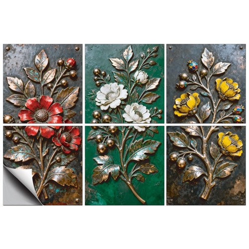Pezzi stile fiori - 6,