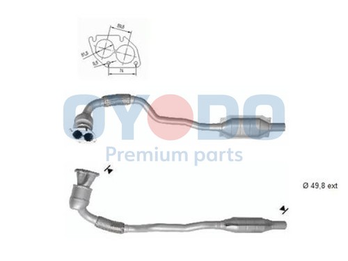 Catalizzatore per opel astra - per,