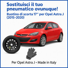 Ruotino Di Scorta Per La Opel Astra J Con Misura Da 17 5Fori Kit Ruota guanti ps