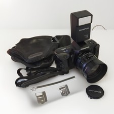 ? Olympus OM101 power focus +zoom 35-70 + Custodia +Flash T 18 +Istruzioni 