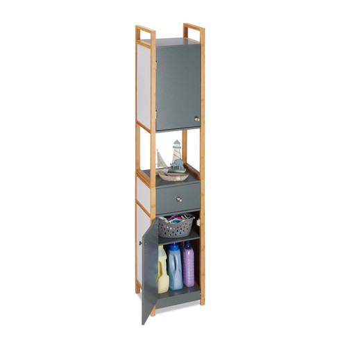 Armadio alto bagno mensola