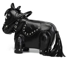 Borsa horse lover nera vegan - nera,