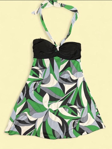 Abito vintage halter verde - abito,