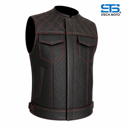 Moto gilet pelle uomo - da,