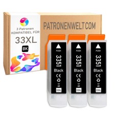 3 cartucce inchiostro Black XL